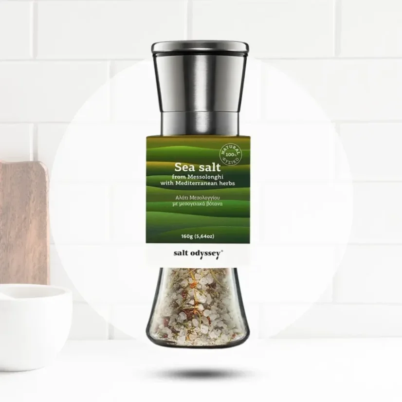 Mlýnek s mořskou solí "středomořské bylinky" - Salt Odyssey (160g)
