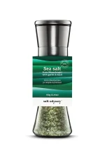 Mlýnek s mořskou solí "česnek a bazalka" - Salt Odyssey (180g)