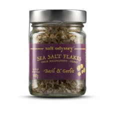 Mořská sůl "bazalka a česnek" ve vločkách - Salt Odyssey (100g)