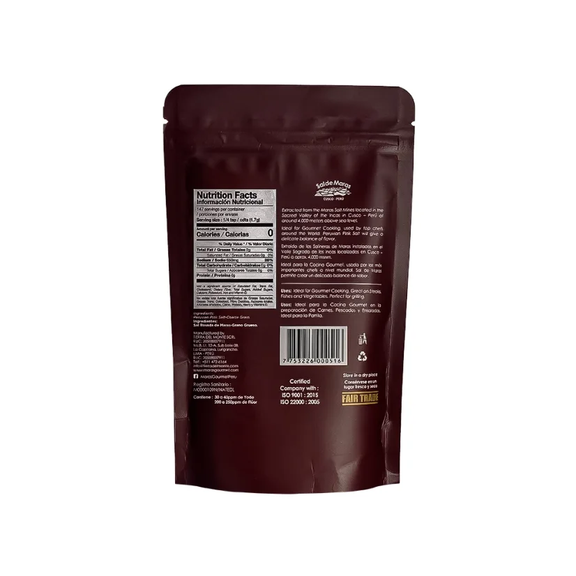 Peruánská sůl - hrubozrnná - Množství: 250g