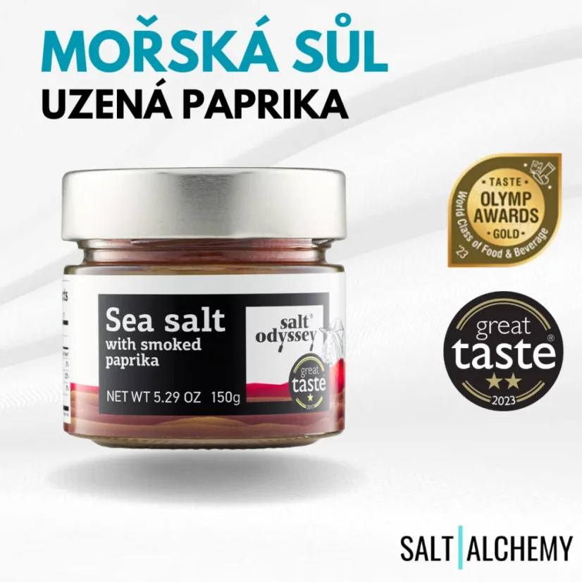 Mořská sůl "uzená paprika" - Salt Odyssey (150g)