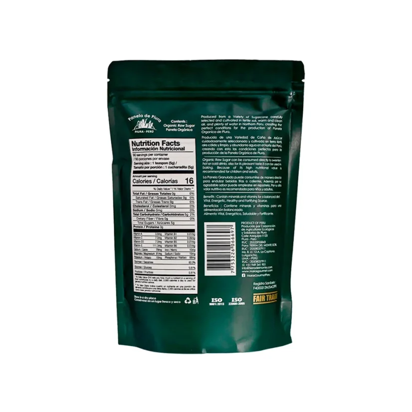 BIO třtinový cukr Panela z Peru - 450g